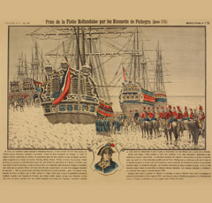 Documento con rappresentazione di Napoleone Bonaparte